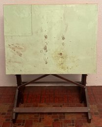 Vintage Wooden Drafting Table (as Is)