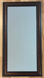 23.5 X 45.5 Inch Bronze Copper Tone Wall Beveled Body Mirror With Wood Frame