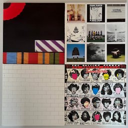 (4) Vintage Albums Including Pink Floyd And Rolling Stones- The Wall, The Final Cut, A Nice Pair, & Some Girls