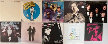 (10) Vintage Vinyl Albums - Gordan Light Foot, Steve Vai's, Seals & Crofts, And More