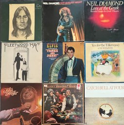 (9) Assorted Vintage Vinyl Albums - Dan Fogelberg, Neil Diamond, Cat Stevens, John Denver, And More