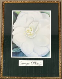 Georgia O'keeffe 33' X 44' White Camelia Print In Frame