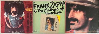 (3) Vintage Frank Zappa Vinyl - You Are What You Is, Lumpy Gravy, And Transparency