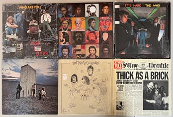 (6) Vintage Vinyl Albums - (5) The Who And (1) Jethro Tull - Whos Next, Thick As A Brick