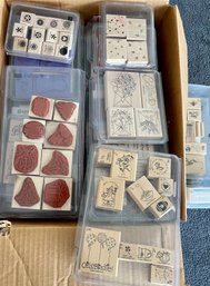 Large Collection Of Assorted Craft Stamps - Shapes, Motifs, And More