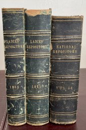 (1) National Repository And (2) Ladies Repository - 1861, 1866, 1879 - Venake