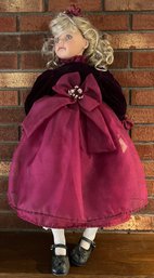 Collectibles By Phyllis Parkins Haven 30' Doll With Ruffled And Lace Dress 1999