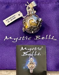 Sterling Silver Mystic Bells Pendant With Black Cord New In Package