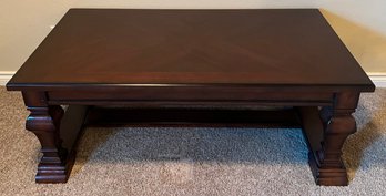 Dark Wood 53.5' Coffee Table