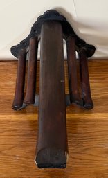 Vintage Wood And Cast Iron Wall Saddle Rack