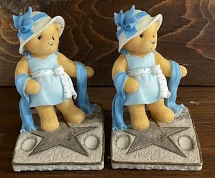 (2) Cherished Teddies Bette 1999 Adoption Center Event Figurines