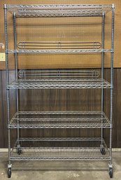 NSF 76.5' Metal Shelf On Wheels