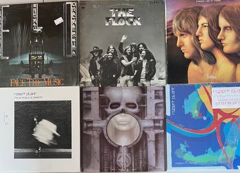 (6) Vintage Albums - Robert Plant, The Flock, Electric Light Orchestra, ELP, Brian Salad Surgery