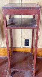 Vintage Handmade Solid Wood Plantstand/side Table