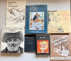 Antique & Vintage Book Lot - Ansel Adams - Dr. Seuss Goes To War - Norman Rockwell - Klee - Uranography Young