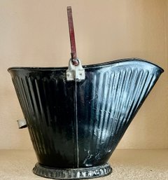 Antique Handled Metal Coal Bucket No. 20