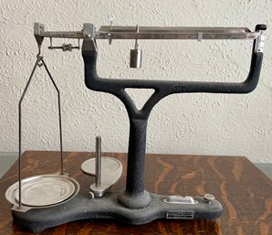 W. M. Welch Scientific Co. Metal Scientific Scale With Clip And Basket