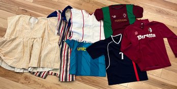 Assorted Soccer Jerseys And Costumes