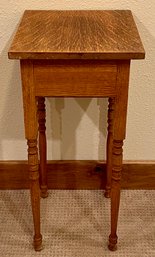 Vintage 27' Solid Oak Plant Stand