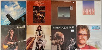 (8) Vintage Vinyl Albums - Three Dog Night, Larry Carlton, Gordan Light Foot, Eric Clapton