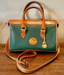 Authentic Dooney & Bourke Double Handled Bag Purse With Shoulder Strap - A1693886 All Weather Leather