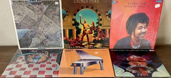 6 George Duke Vinyl Albums Records - Guardian Light - Rendezvous - Liberated Fantasies - The Aura Will Prevail