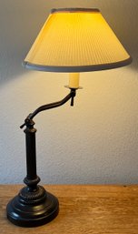 Decorative Metal Bronze Tone Adjustable Arm Table Lamp