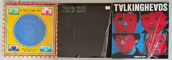 (3) Vintage Talking Heads Vinyl Albums - Remain Ing Light, Speaking In Tongues, And Fear Of Music