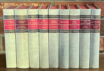 Set Of (9) 1940's Classics Club Hardback Books
