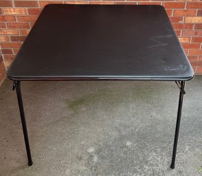 Black Folding Card Table