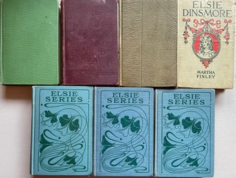 Antique Elsie Books - Elsie's Girlhood 1872 - Vacation - At Home 1891 - The Bride Of Lammermoor & More