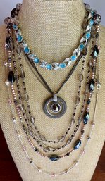 Vintage Statement Necklaces - Faux Pearl - Hematite - Metal Bead - Judy Lee - Chicos - Coldwater Creek