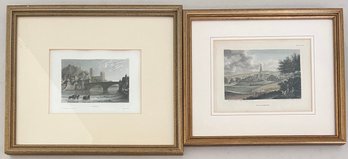 (2) Small Durham And Salisbury Framed Prints