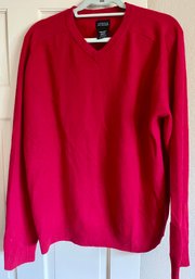 George 100 Percent Cashmere Men's Medium Red Sweater