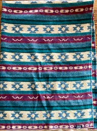 Vintage Woolrich Southwestern 100 Percent Wool Blanket