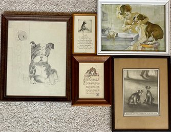 Antique Dog Prints - Frances Tipton Print - 1910 Everybody Else's Girl - Memory Keepsake Gibson