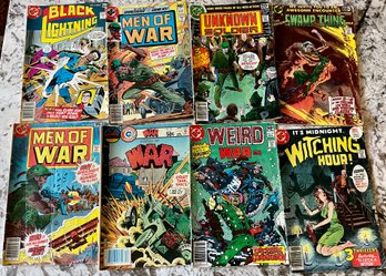 Vintage Comic Books - Men Of War - Black Lightening - Unknown Soldier - War - Swamp Thing - DC Witching Hour