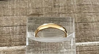 Vintage 14K Gold Band RIng - Size 7.25 - Total Weight 2.53 Grams