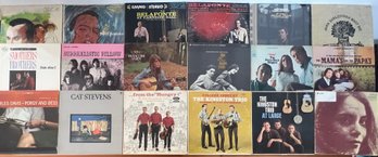 (18) Assorted Vintage Vinyl Albums - Cat Stevens, Kingston Trio, Harry Belafonte, Gordon Lightfoot, And More