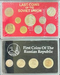 Last Coins Of The Soviet Union And First Coins Of The Russian Republic 1991  In Original Packaging