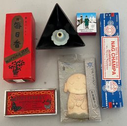 Vintage Incense Lot With Burner