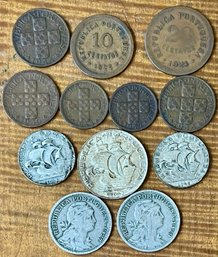 Portugal Coins - 5 - 50 Centavos - Silver Coins 1927 - 1944 - Bronze Coins 1923 - 1947