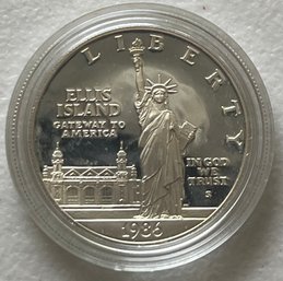 1986 Statue Of Liberty Commemorative Silver One Dollar Coin