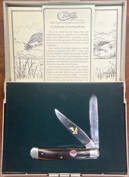 Case Model E254SS Wildlife Series Pocket Knife With Case And COA