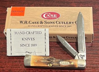 Case 5215SS Stag Gunstock Pocket Knife With Original Box
