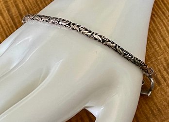 Sterling Silver Byzantine 8.5' Bracelet - Total Weight - 14.2 Grams