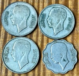 (4) 1930's Iraq Fils Coins