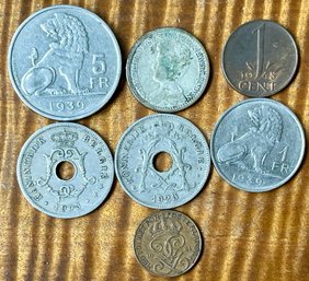 Belgium Coins - Francs - 1903 - 1948 Silver & Bronze Coins