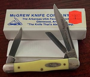 McGrew Knife Company, INC Hillbilly-classic 3 Blade Stockman Knife With Original Box