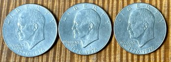 (3) Bicentennial 1776 - 1976 D Dollar Coins